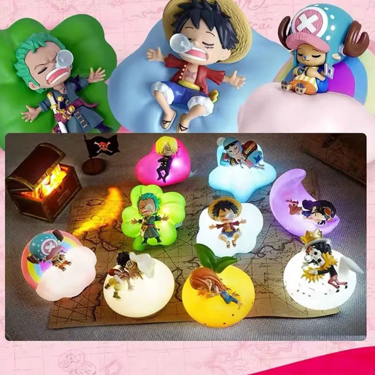 Blind box sous licence One Piece, vue principale
