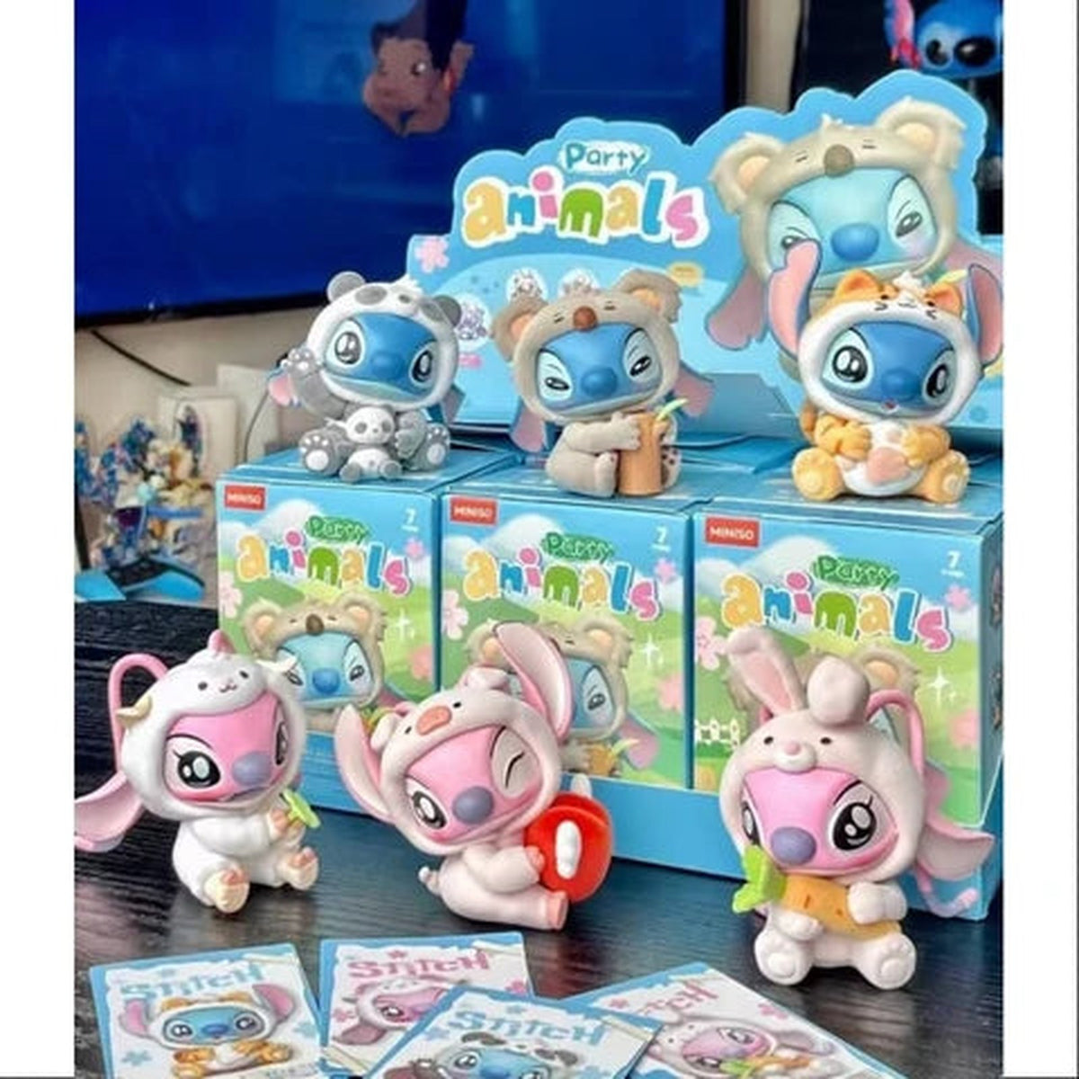 Disney - Blind Box - Stitch Party Animals - 1 pc - Miniso