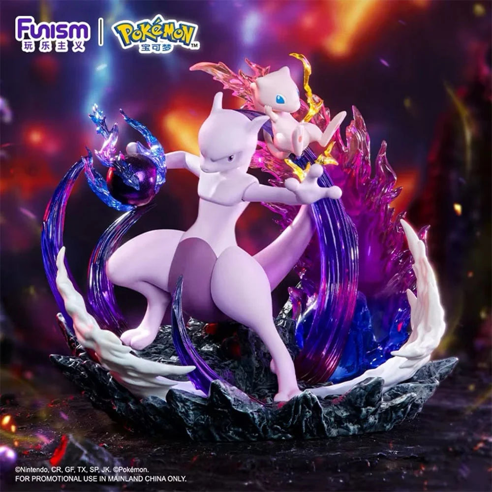 Diorama Mewtwo sous licence Pokémon, vue principale