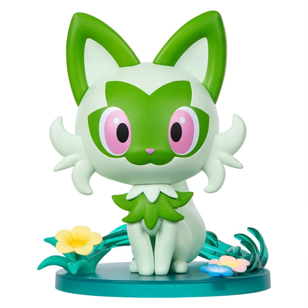 Figurine Poussacha sous licence Pokémon, vue principale